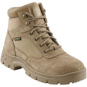 Skechers Mens Beige Suede Ankle Work & Safety Boot Shoes Used